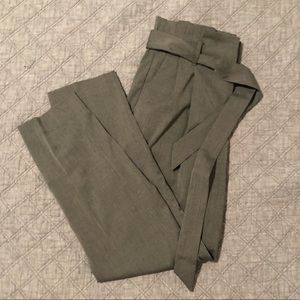 Charcoal paper bag trouser pant